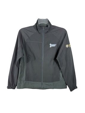 Cutter & Buck WeatherTec PGA Championship Golf Jacket Mens M Black Full Zip